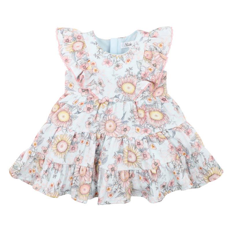 Bébé Abby Print Tiered Dress